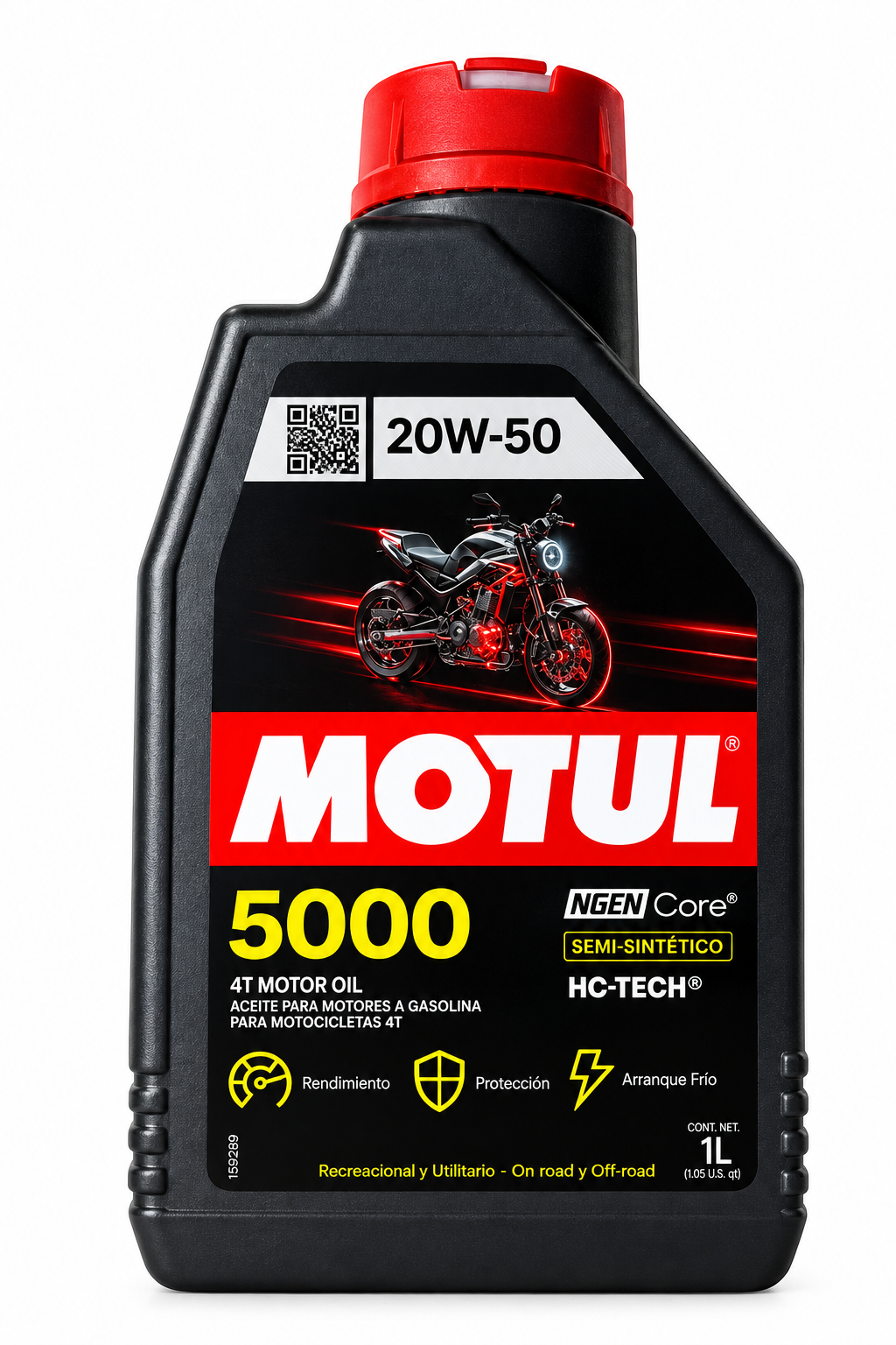 ACEITE MOTUL 5000 20W50 4T 1L