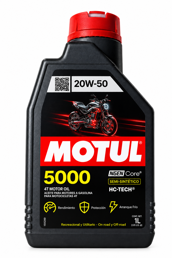 ACEITE MOTUL 5000 20W50 4T 1L