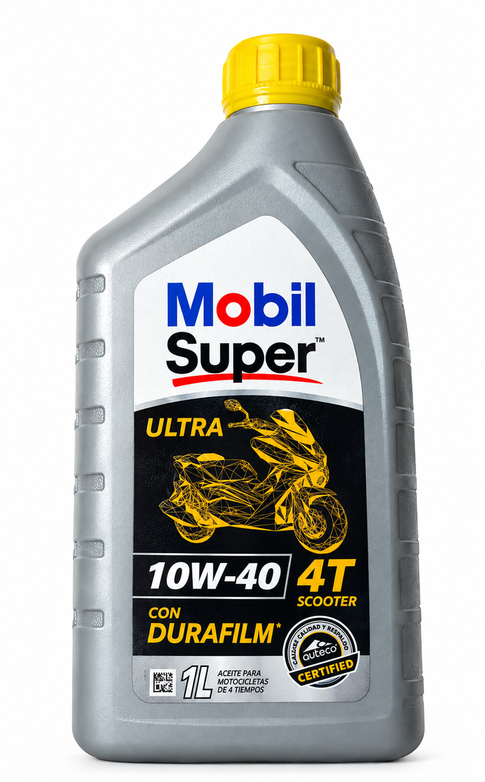 ACEITE MOBIL 4T ULTRA SCOOTER 10W40 1L DURAFILM